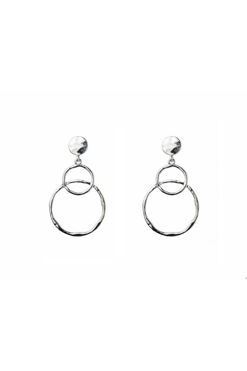 Dual Hoop Dangle Earring