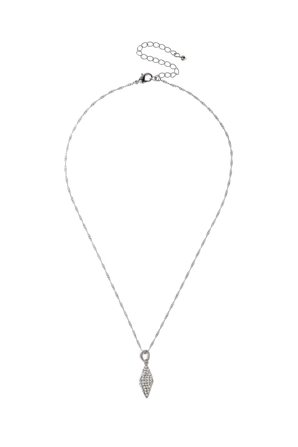 Ethereal Fusion Chain Necklace With Crystal Prism Pendant