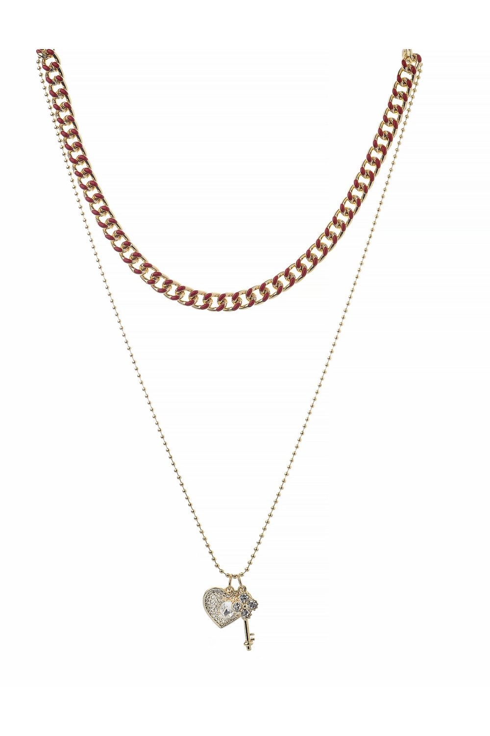 Golden Wave Link Necklace