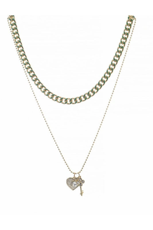 Golden Wave Link Necklace