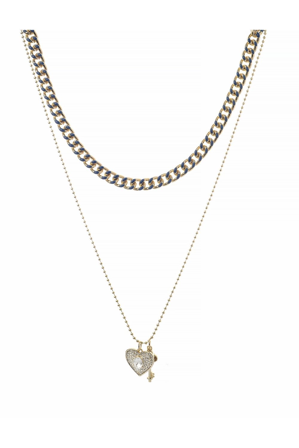 Golden Wave Link Necklace