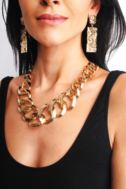 Bold Fusion Chunky Link Necklace