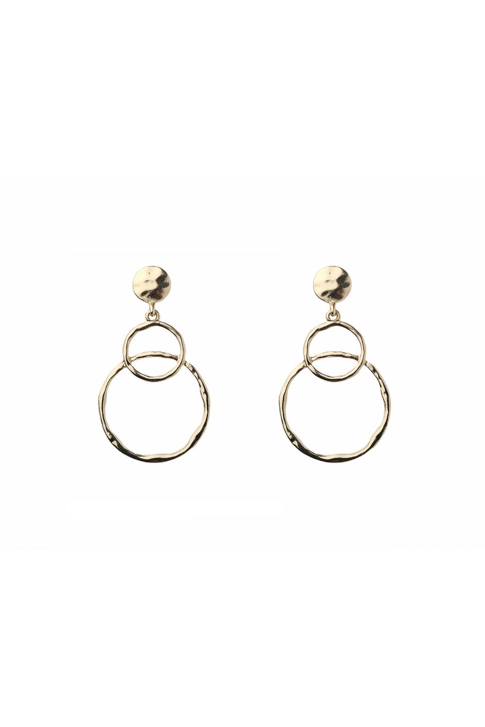 Dual Hoop Dangle Earring