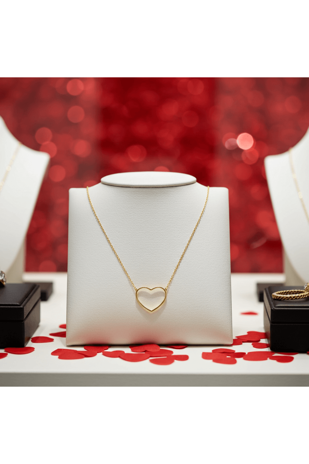 Golden Embrace Heart Necklace