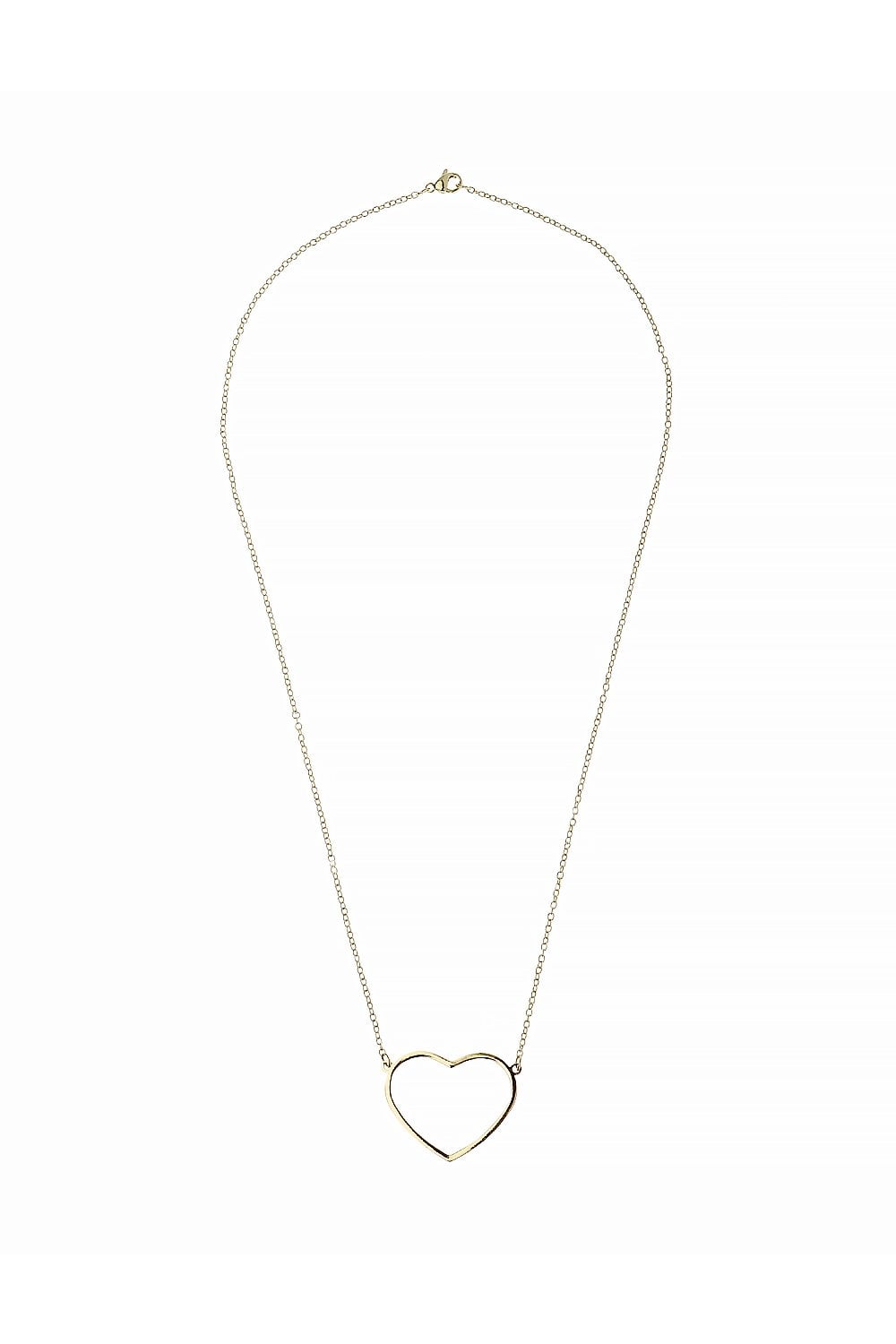 Golden Embrace Heart Necklace