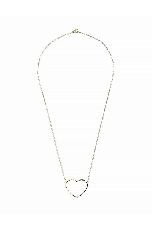 Golden Embrace Heart Necklace