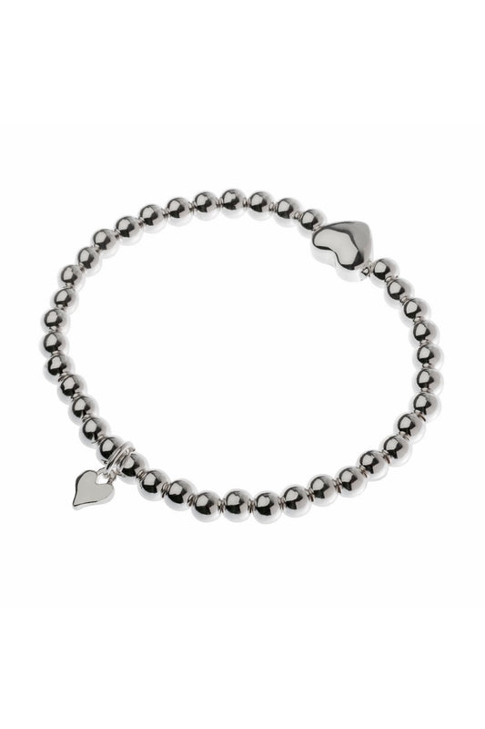 Heartbeat Charm Ball Bracelet