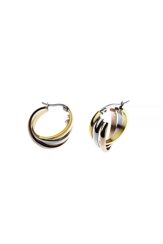 Sleek Pivot Stainless Steel Hinged Earring